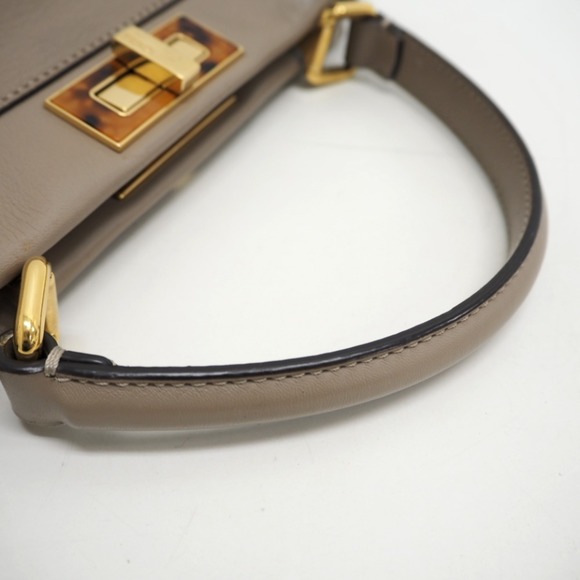 FENDI Peekaboo Regular 2WAY Handbag Beige Ladies - Picture 9 of 16